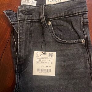 Zara Charcoal Flare Fit Jeans